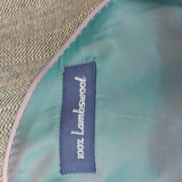 NWOT Alan Flusser Light Brown Lambswool Sport Jacket 42L - Picture 10 of 12